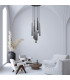Kalofer 
Cluster Pendant Ceiling Light Sandy Black - White Marble LED 3000K Dimmable-3