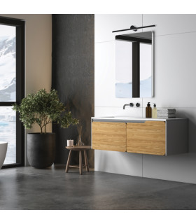 Selvia 100cm Bathroom Over Mirror Light Sandy Black LED 3000K IP54-2