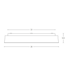 Veyon Flush Ceiling Light White Matt LED 3000K Dimmable-2