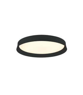 Veyon Flush Ceiling Light Black Matt LED 3000K Dimmable-1