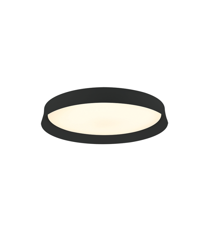 Veyon Flush Ceiling Light Black Matt LED 3000K Dimmable-1