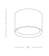 Solyn Surface Mounted Downlight Sandy Black LED 3000K-3