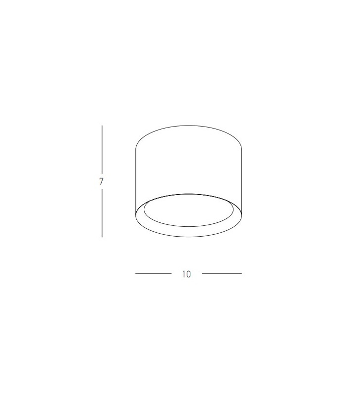 Solyn Surface Mounted Downlight Sandy Black LED 3000K-3