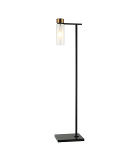 Orvin Floor Lamp Sandy Black-Antique Brass 1xE14 LED-1