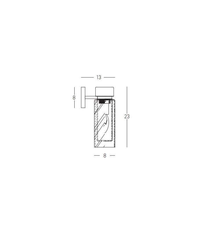 Orvin Wall Lamp Sandy Black-Antique Brass 1xE14 LED IP44-5