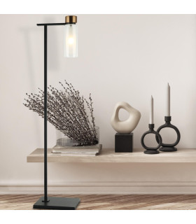 Orvin Floor Lamp Sandy Black-Antique Brass 1xE14 LED-2