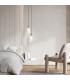 Orvin Slim Pendant Ceiling Light Sandy Black-Antique Brass 1xE14 LED-3
