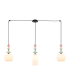 Theros Bar Pendant Ceiling Light Sandy Black - Antique Brass 3xE27-1