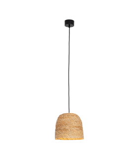 Patras 20cm Dome Pendant Ceiling Light Natural - Sandy Black 1xE27 LED-1