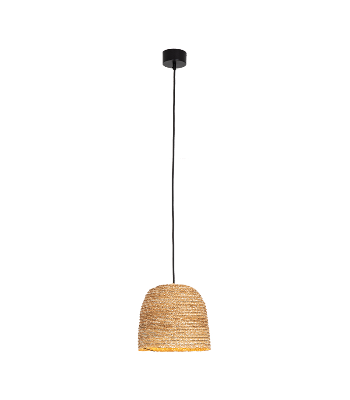 Patras 20cm Dome Pendant Ceiling Light Natural - Sandy Black 1xE27 LED-1