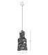Patras 45cm Dome Pendant Ceiling Light Natural - Sandy Black 1xE27 LED-4