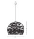Patras Dome Pendant Ceiling Light Brown - Sandy Black 1xE27 LED-4