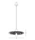 Silikou Dome Pendant Ceiling Light Natural - Sandy Black 1xE27 LED-4