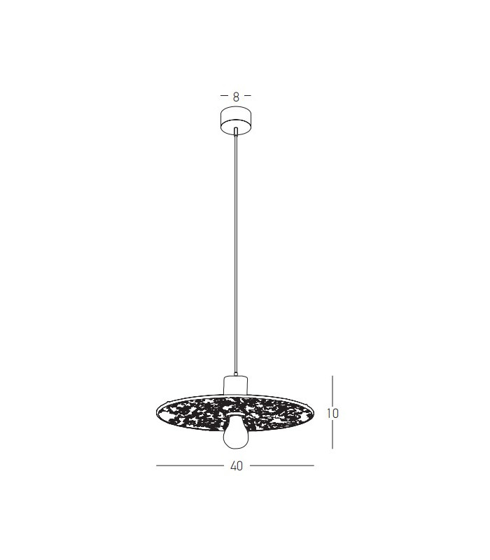 Silikou Dome Pendant Ceiling Light Natural - Sandy Black 1xE27 LED-4