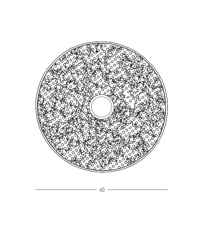 Silikou 40cm Wall Lamp Natural - Sandy Black 1xE27 LED-5