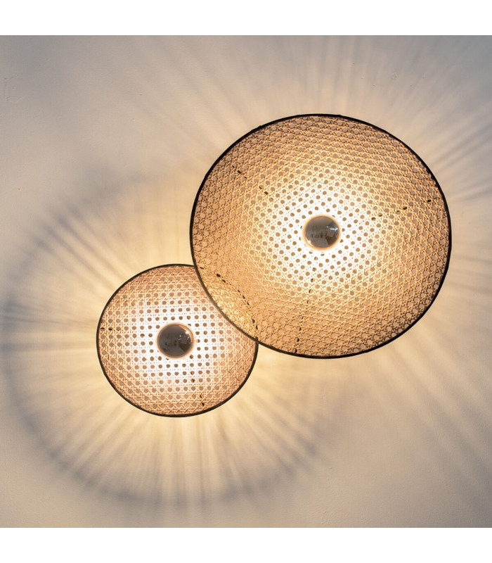 Silikou 25cm Wall Lamp Natural - Sandy Black 1xE27 LED-3