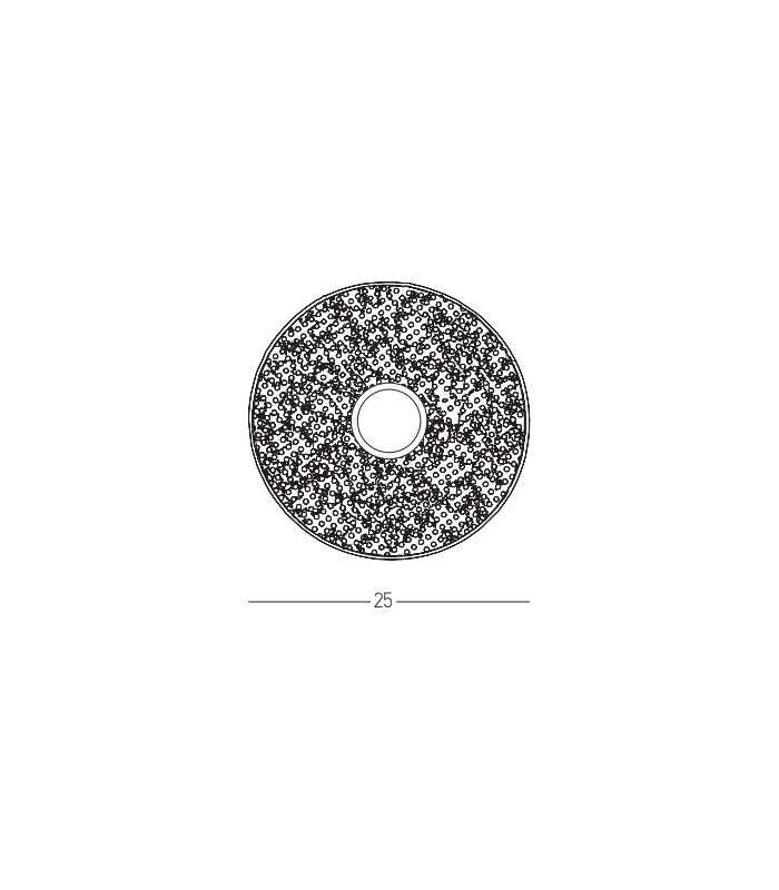 Silikou 25cm Wall Lamp Natural - Sandy Black 1xE27 LED-5