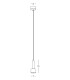 Lyrion 7cm Slim Pendant Ceiling Light Sandy Black LED 3000K-2