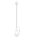 Lyrion 10.5cm Slim Pendant Ceiling Light Sandy Black LED 3000K-2