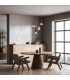 Lyrion 10.5cm Slim Pendant Ceiling Light Sandy Black - Painted Gold LED 3000K-2