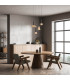 Lyrion 7cm Slim Pendant Ceiling Light Sandy Black - Painted Gold LED 3000K-2