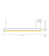 Kardama 
Bar Pendant Ceiling Light Painted Bronze LED 3000K-4