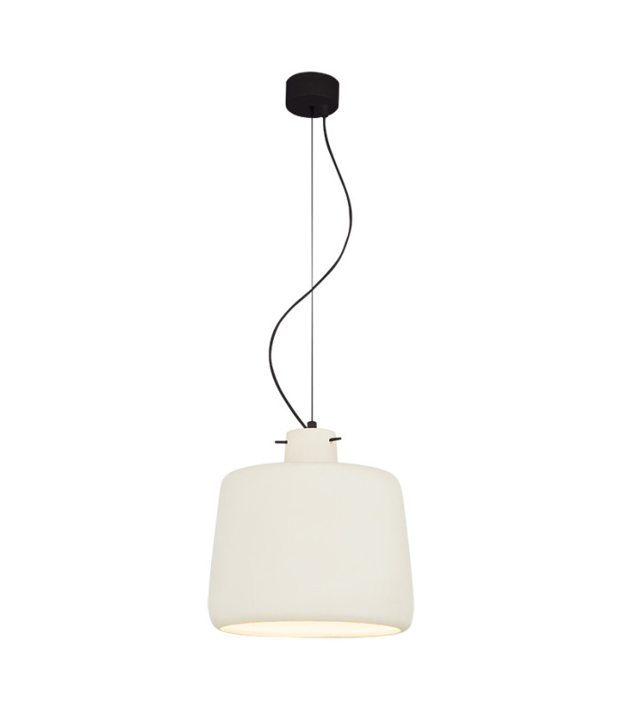 Berovo 28cm Dome Pendant Ceiling Light White Matt 1xE27-1