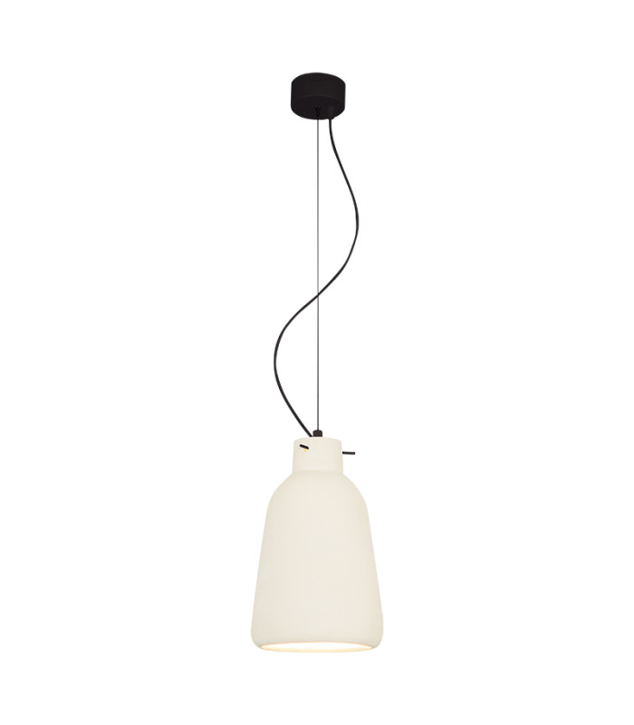 Berovo 13cm Dome Pendant Ceiling Light White Matt 1xE27-1