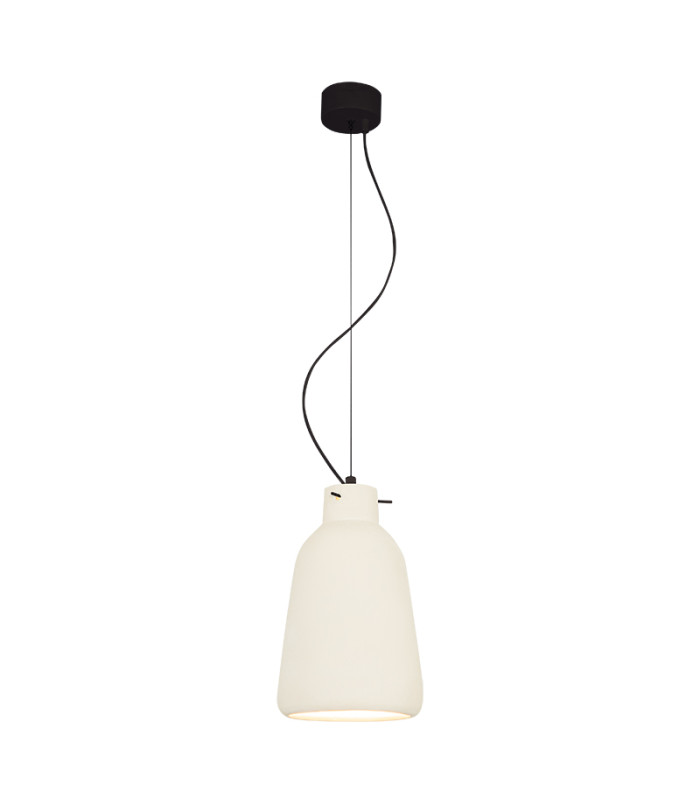 Berovo 18cm Dome Pendant Ceiling Light White Matt 1xE27-1