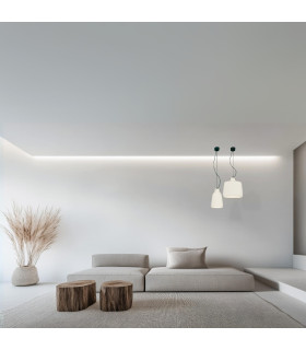 Berovo 18cm Dome Pendant Ceiling Light White Matt 1xE27-2