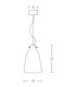 Berovo 18cm Dome Pendant Ceiling Light White Matt 1xE27-4