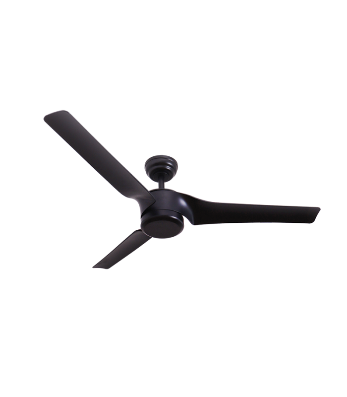 Aleris Ceiling Fan Black Matt Metal-Abs Blades Without Light Ip44 IP44-1