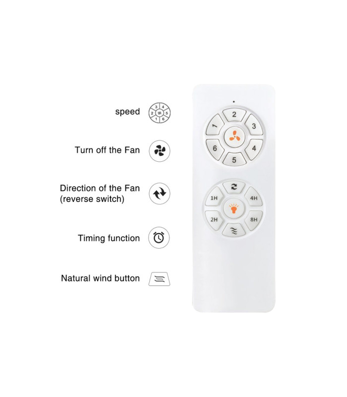 Aleris Ceiling Fan White Matt Metal-Abs Blades Without Light Ip44 IP44-3