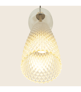 Elyra Slim Pendant Ceiling Light Antique Brass 1ΧΕ14-2