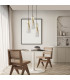 Elyra Cluster Pendant Ceiling Light Black-Antique Brass 3ΧΕ14-2