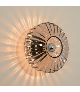 Lysion Wall Lamp Anodised Dark Grey-Smoked Glass 1ΧΕ27-2