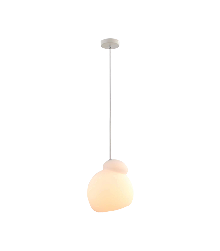 Zambelis Dome Pendant Ceiling Light White Ματτ 1ΧΕ27-1