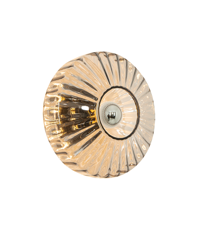Lysion Wall Lamp Anodised Dark Grey-Smoked Glass 1ΧΕ27-3