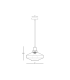 Lysion Dome Pendant Ceiling Light Anodised Dark Grey-Smoked Glass 1ΧΕ27-4