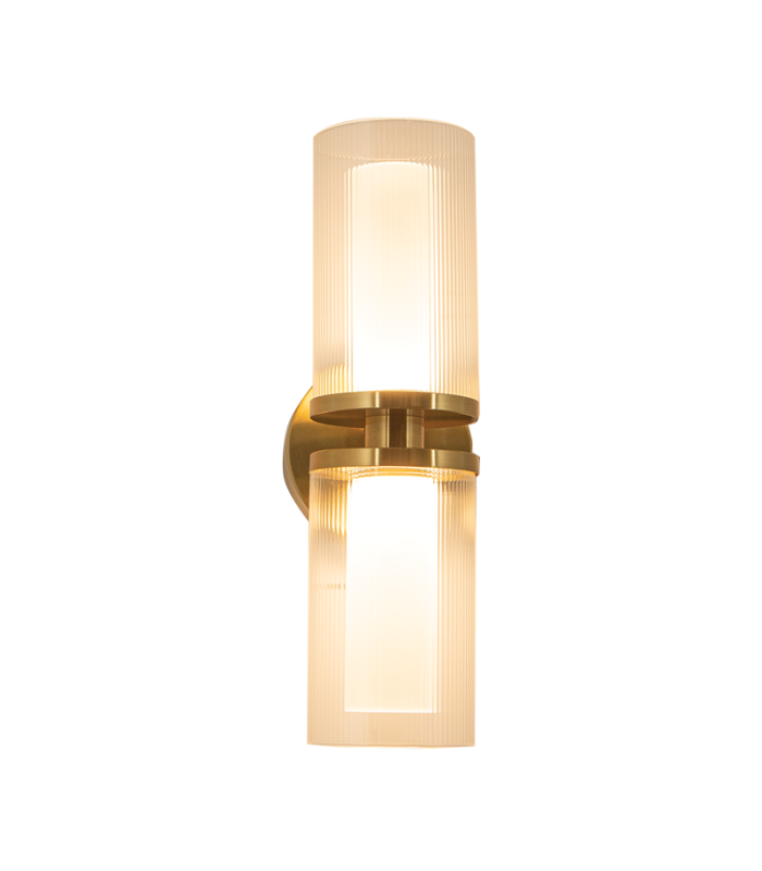 Soleris Flush Wall Uplighter Gold Matt LED 3000K Dimmable-1