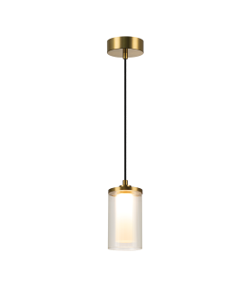 Althia Slim Pendant Ceiling Light Gold Matt LED 3000K Dimmable-1