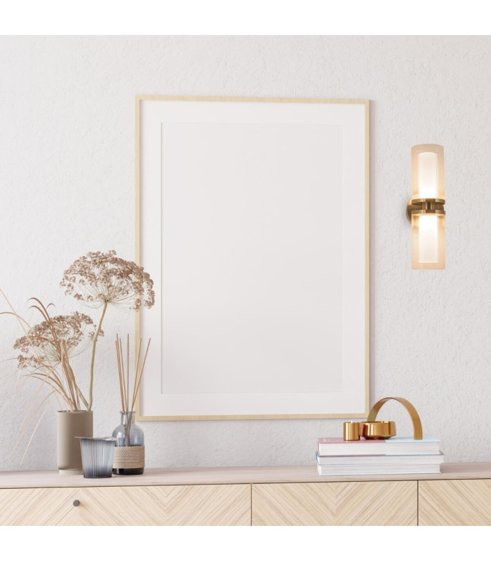 Soleris Flush Wall Uplighter Gold Matt LED 3000K Dimmable-3