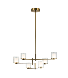 Althia Multi Arm Pendant Ceiling Light Gold Matt LED 3000K Dimmable-1