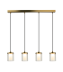 Althia Bar Pendant Ceiling Light Gold Matt LED 3000K Dimmable-1