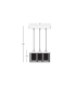 Althia Cluster Pendant Ceiling Light Gold Matt LED 3000K Dimmable-4