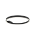Aria 60cm Integrated Led Semi Flush Ceiling Light Black Matt LED 3000K Dimmable-1