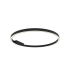 Aria 80cm Integrated Led Semi Flush Ceiling Light Black Matt LED 3000K Dimmable-1