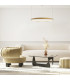 Latsia 60cm Pendant Ceiling Light Gold Matt LED 3000K Dimmable 28W-2