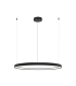 Latsia 60cm Pendant Ceiling Light Black Matt LED 3000K Dimmable 28W-1