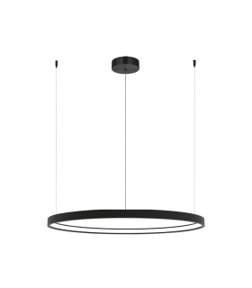 Latsia 60cm Pendant Ceiling Light Black Matt LED 3000K Dimmable 28W-1